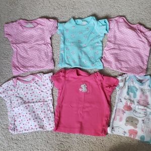 3-6 Mo Lot, 5 Onesies & 1 T-Shirt